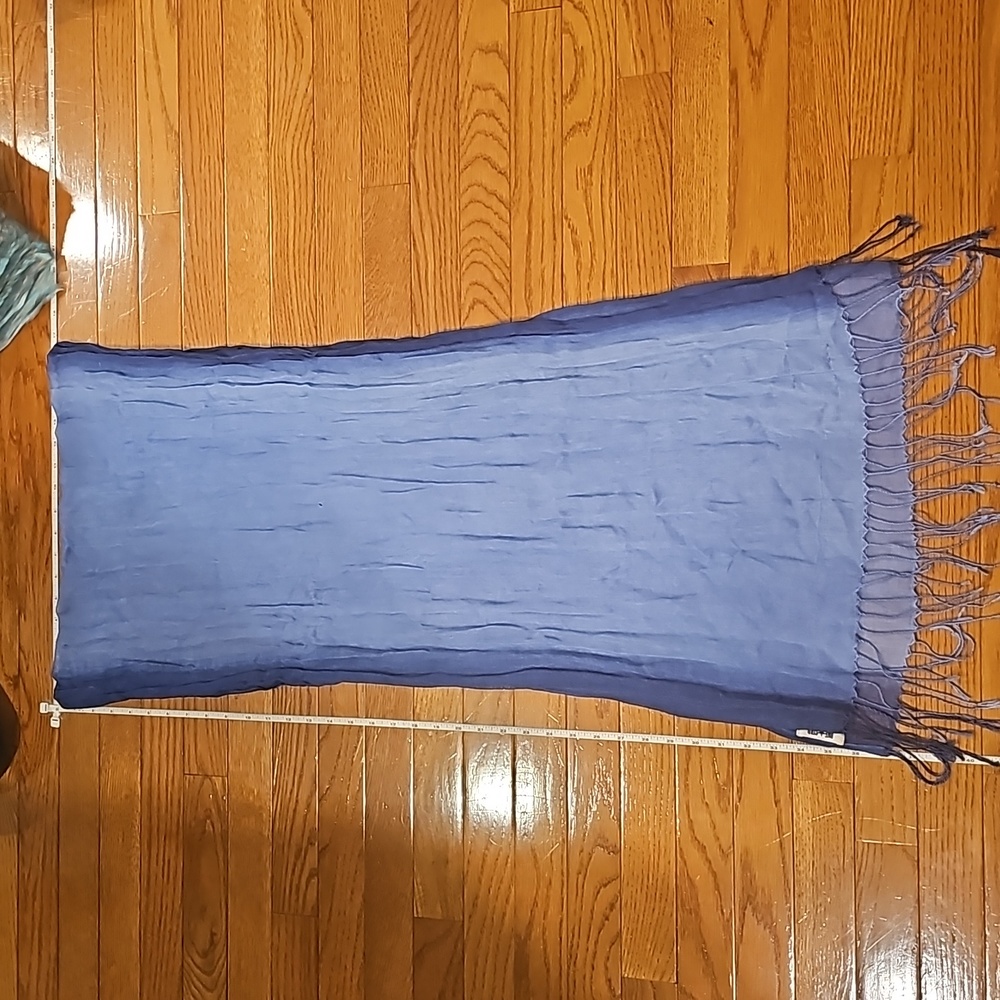 Blue ombre 74" scarf